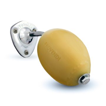 Provendi Rotating White Soap with Almond Milk and Holder